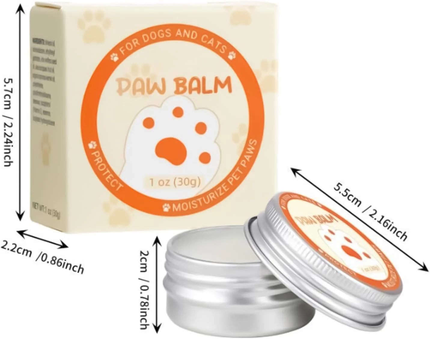 مرهم پد پنجه سگ، محافظ پنجه ایمن برای لیسیدن سگ و گربه، لوسیون 30 گرمی برای پنجه های خشک و آسیب دیده و بینی های خشک، مراقبت از حیوانات خانگی مناسب سفر، کمپینگ، پیاده روی، ساحل و فضای باز مرهم پد پنجه سگ، محافظ پنجه ایمن برای لیسیدن سگ و گربه، لوسیون 30 گرمی برای پنجه های خشک و آسیب دیده و بینی های خشک، مراقبت از حیوانات خانگی مناسب سفر، کمپینگ، پیاده روی، ساحل و فضای باز