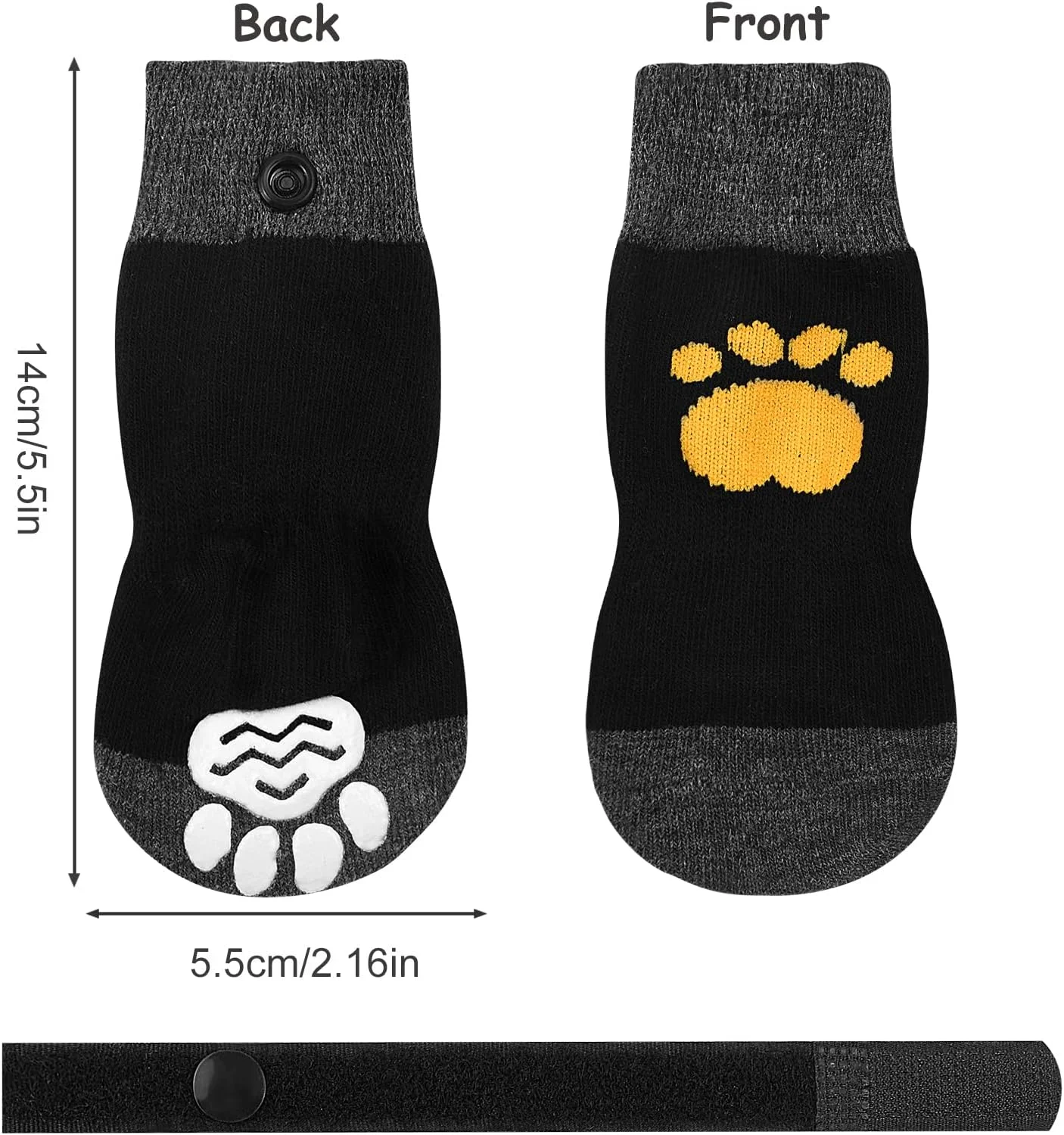 2 جفت جوراب سگ ضد لغزش، محافظ پنجه حیوانات خانگی، جوراب پنجه سگ، کفش سگ، دمپایی سگ با بند قابل تنظیم برای توله سگ، مناسب برای پیاده روی در فضای داخلی و خارجی روی سطوح سخت 2 جفت جوراب سگ ضد لغزش، محافظ پنجه حیوانات خانگی، جوراب پنجه سگ، کفش سگ، دمپایی سگ با بند قابل تنظیم برای توله سگ، مناسب برای پیاده روی در فضای داخلی و خارجی روی سطوح سخت