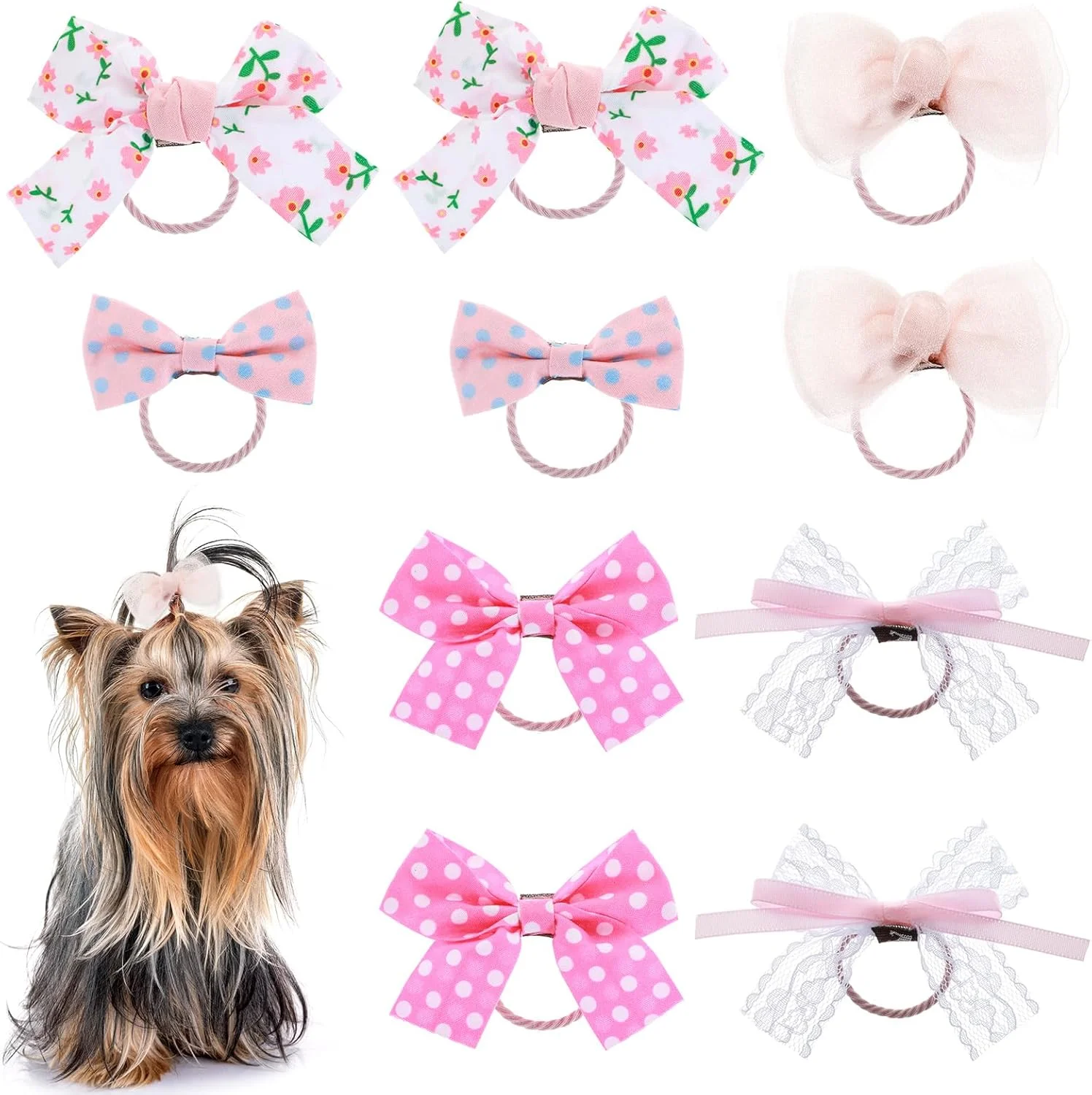 گیره مو سگ پاپیونی صورتی ساکورا، 10 عددی، لوازم جانبی مو سگ، پاپیون سگ سایز کوچک برای آرایش حیوانات خانگی، پاپیون های پلی استر دست ساز برای توله سگ ها و سگ های کوچک گیره مو سگ پاپیونی صورتی ساکورا، 10 عددی، لوازم جانبی مو سگ، پاپیون سگ سایز کوچک برای آرایش حیوانات خانگی، پاپیون های پلی استر دست ساز برای توله سگ ها و سگ های کوچک