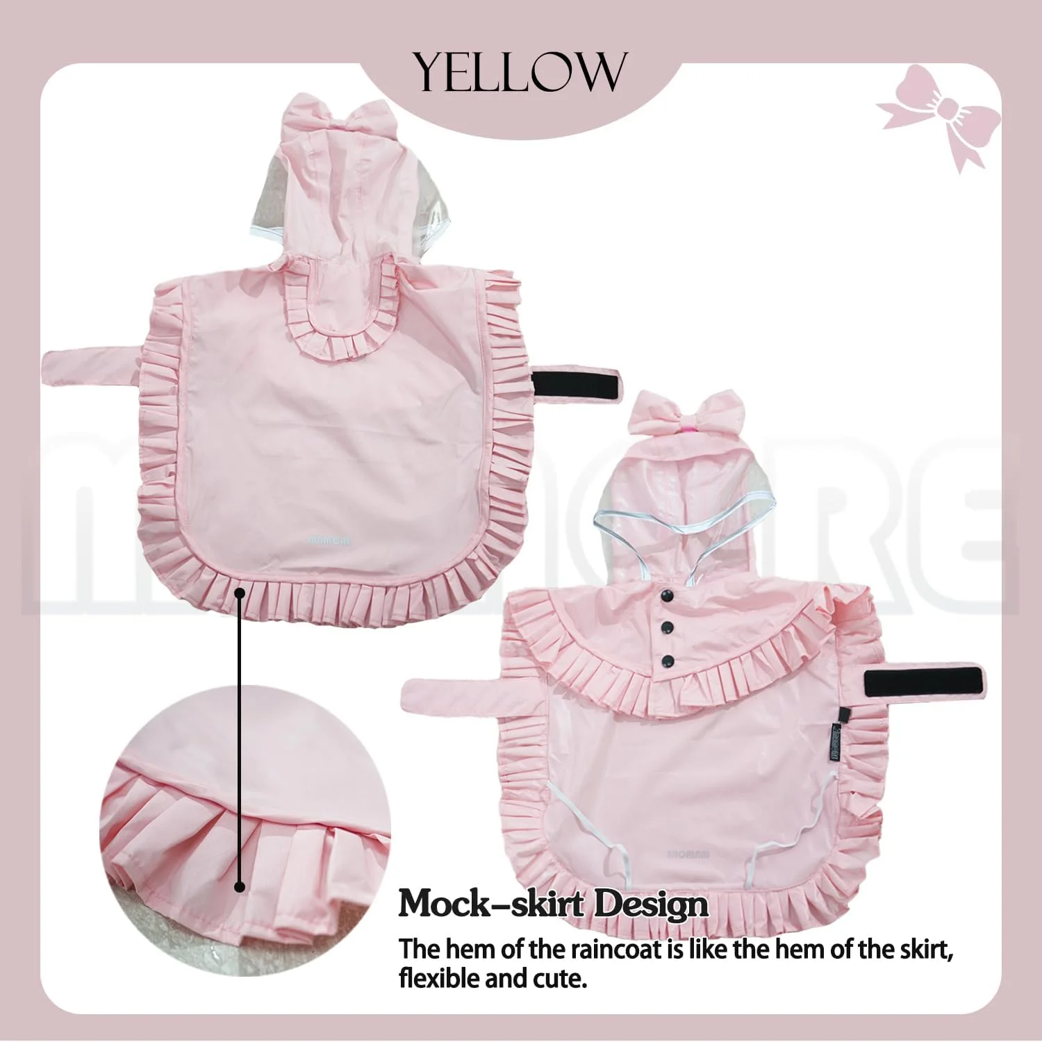 بارانی سگ مامور، ژاکت بارانی ضد آب سگ با کلاه شفاف، پانچو بارانی حیوانات خانگی سبک وزن و تنفسی قابل تنظیم برای سگ های کوچک، متوسط و بزرگ (صورتی، کوچک)