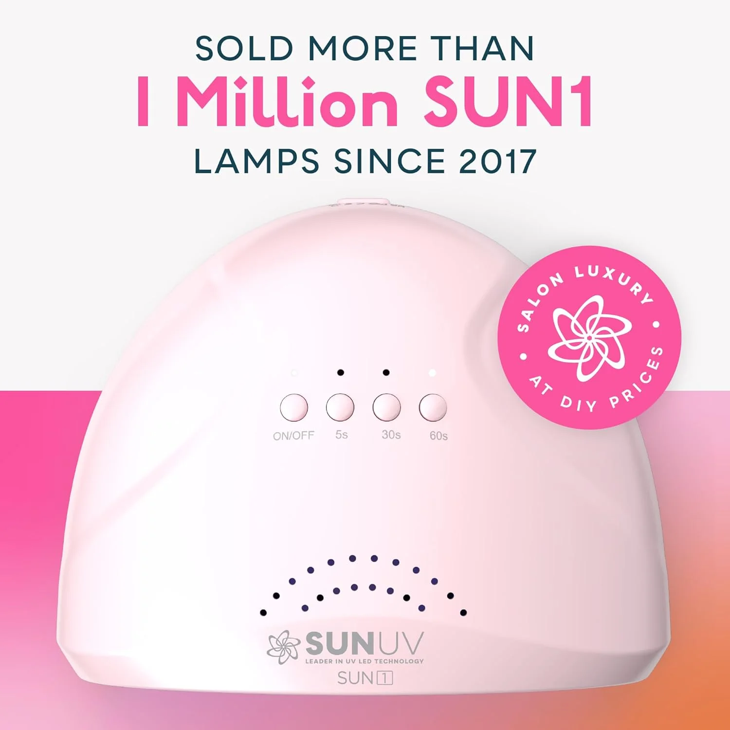 دستگاه خشک کن لاک ژل ناخن SUNUV با نور UV، دارای 3 تنظیمات تایمر، ابزار حرفه ای هنر ناخن، سنسور خودکار SUNone صورتی دستگاه خشک کن لاک ژل ناخن SUNUV با نور UV، دارای 3 تنظیمات تایمر، ابزار حرفه ای هنر ناخن، سنسور خودکار SUNone صورتی