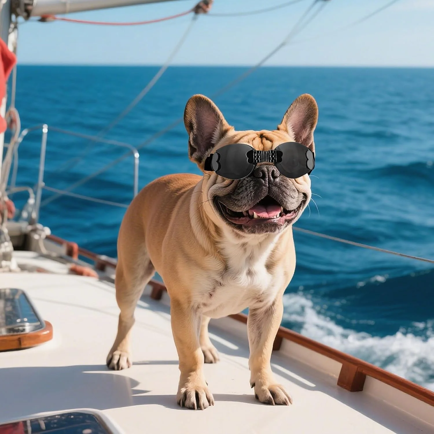 عینک محافظ سگ نژاد متوسط، محافظت در برابر اشعه ماوراء بنفش، پل بینی قابل تنظیم، ضد مه برای سگ های کوچک تا متوسط، محافظت از چشم سگ در فضای باز، ضد باد و ضد گرد و غبار، مشکی