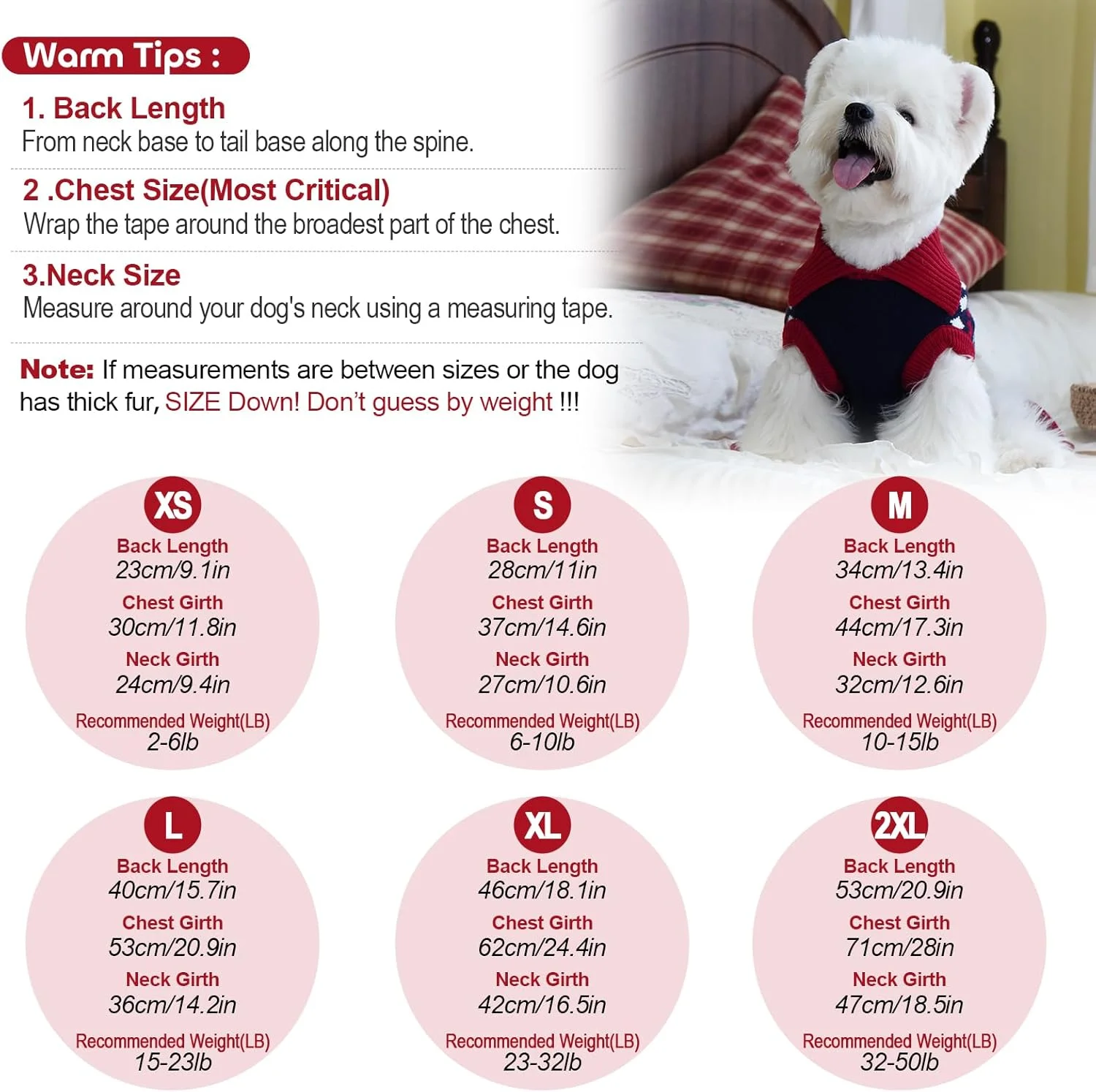 پلیور سگ ناناکی مناسب نژادهای متوسط، پلیور گرم و کشی بدون آستین، لباس سگ برای هالووین و کریسمس، لباس بافتنی سگ برای پاییز و زمستان، پوشیدن آسان، قابل شستشو در ماشین لباسشویی