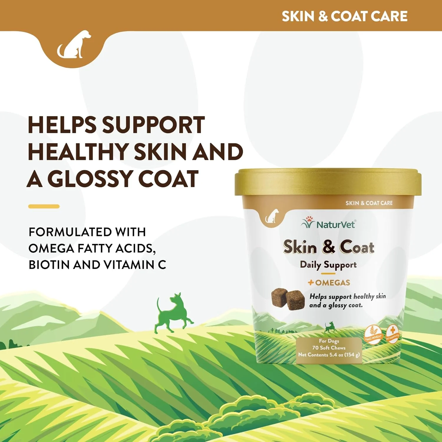 تشویقی نرم کمک تنفس و پوست و موی سگ ناتوروت - 153 گرم تشویقی نرم کمک تنفس و پوست و موی سگ ناتوروت - 153 گرم