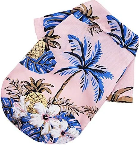 تیشرت تابستانی طرح گلدار سگ و توله سگ مدل هاوایی NC - سایز M - بسته 4 عددی تیشرت تابستانی طرح گلدار سگ و توله سگ مدل هاوایی NC - سایز M - بسته 4 عددی