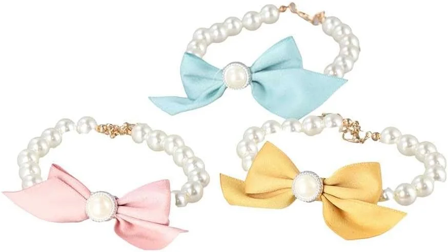 گردنبند سگ، هدیه زیبا، لوازم جانبی حیوانات خانگی، جواهرات، پاپیون تزئینی لباس سگ و گربه (XS 15-21cm, سبز)