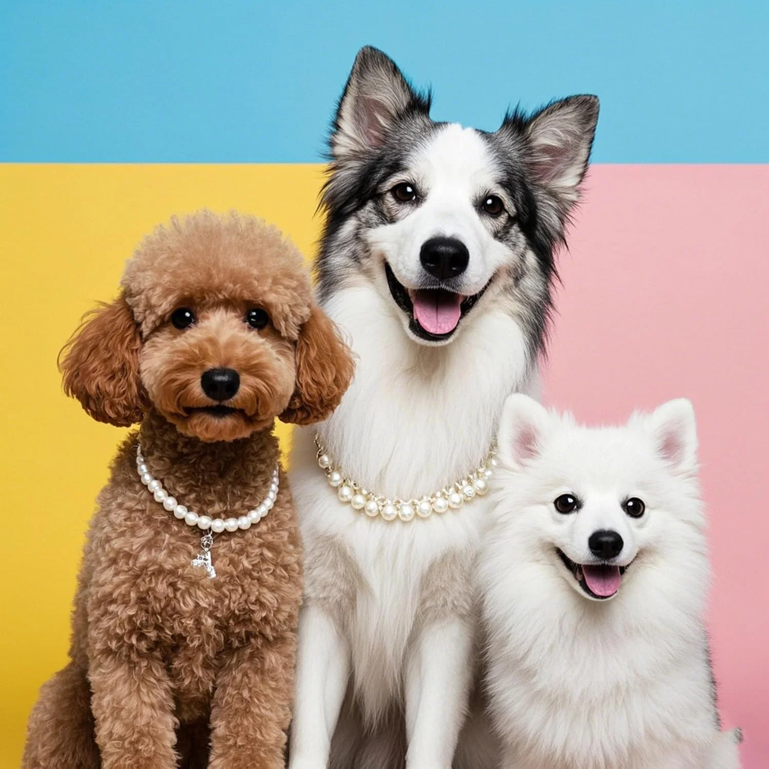 گردنبند مروارید حیوانات خانگی، جواهری شیک برای سگ ها و گربه ها، ایده آل برای عروسی ها، تولدها و مناسبت های خاص