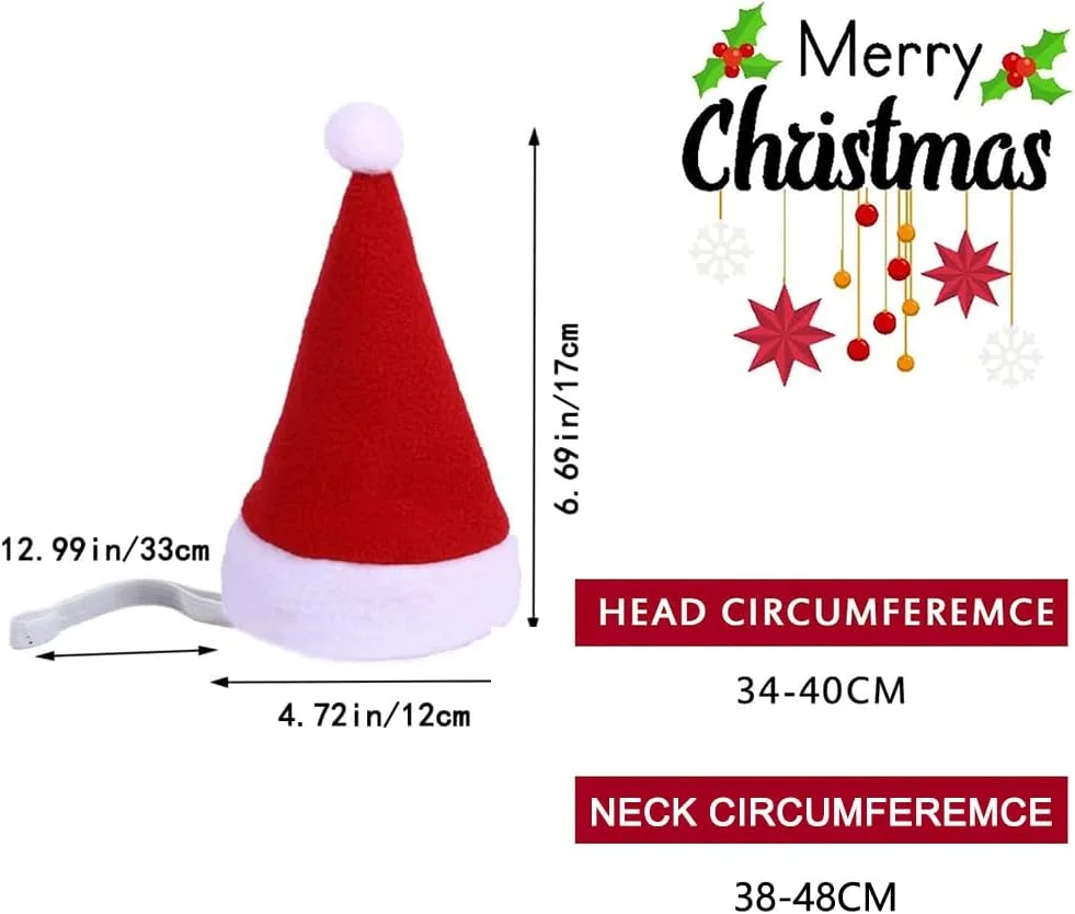 لباس کریسمس حیوانات خانگی کوچک NeoStyle، کلاه بابانوئل گربه با شال گردن، لباس گوزن شمالی سگ، شاخ گوزن شمالی کریسمس با گوش، شنل سبز (فقط کلاه قرمز) لباس کریسمس حیوانات خانگی کوچک NeoStyle، کلاه بابانوئل گربه با شال گردن، لباس گوزن شمالی سگ، شاخ گوزن شمالی کریسمس با گوش، شنل سبز (فقط کلاه قرمز)