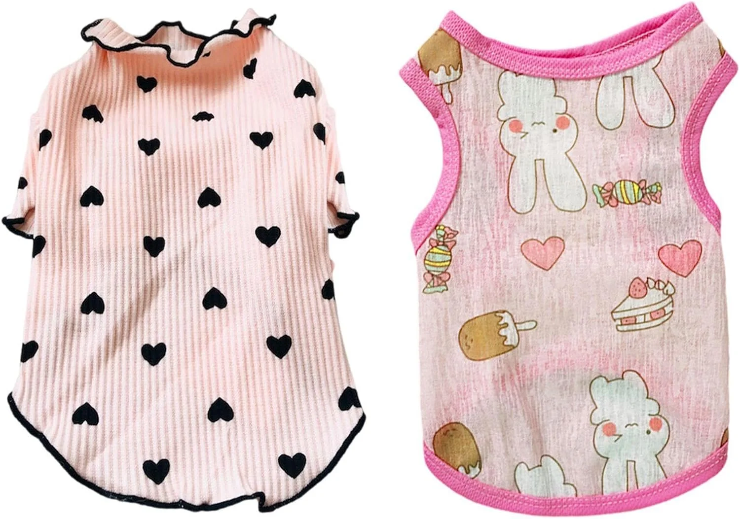 دو تکه لباس حیوانات خانگی، لوازم لباس پوشاندن حیوانات خانگی، جلیقه نرم و راحت، لوازم جانبی حیوانات خانگی، لباس های زیبای حیوانات خانگی.