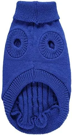 لباس سگ خانگی Nvzi-b، پیراهن گرم ضخیم و نرم، پلیور زمستانی توله سگ (آبی تیره، XXL)