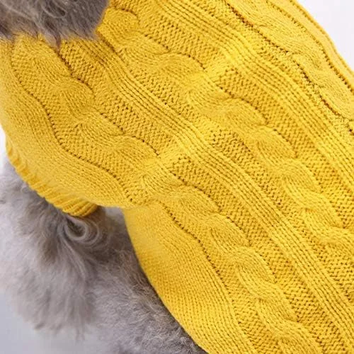لباس سگ خانگی Nvzi-b، پیراهن گرم و ضخیم نرم، پلیور زمستانی توله سگ (زرد، XL) لباس سگ خانگی Nvzi-b، پیراهن گرم و ضخیم نرم، پلیور زمستانی توله سگ (زرد، XL)