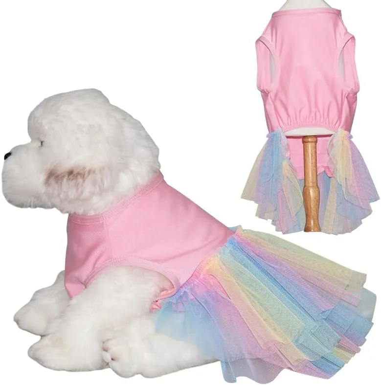 لباس سگ توله سگ شیرین Nvzi-b، دامن سگ گربه پرنسس زیبا برای سگ های دخترانه کوچک (A152, XS)