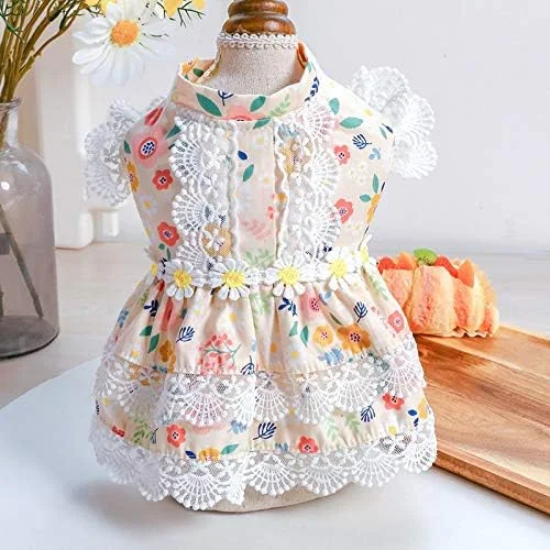 لباس سگ توله سگ شیرین Nvzi-b، دامن سگ گربه پرنسس زیبا برای سگ های دختر کوچک (A49, S)