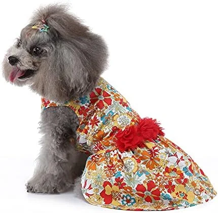 لباس سگ توله سگ شیرین Nvzi-b، دامن سگ گربه پرنسس زیبا برای سگ های دخترانه کوچک (A100, L)