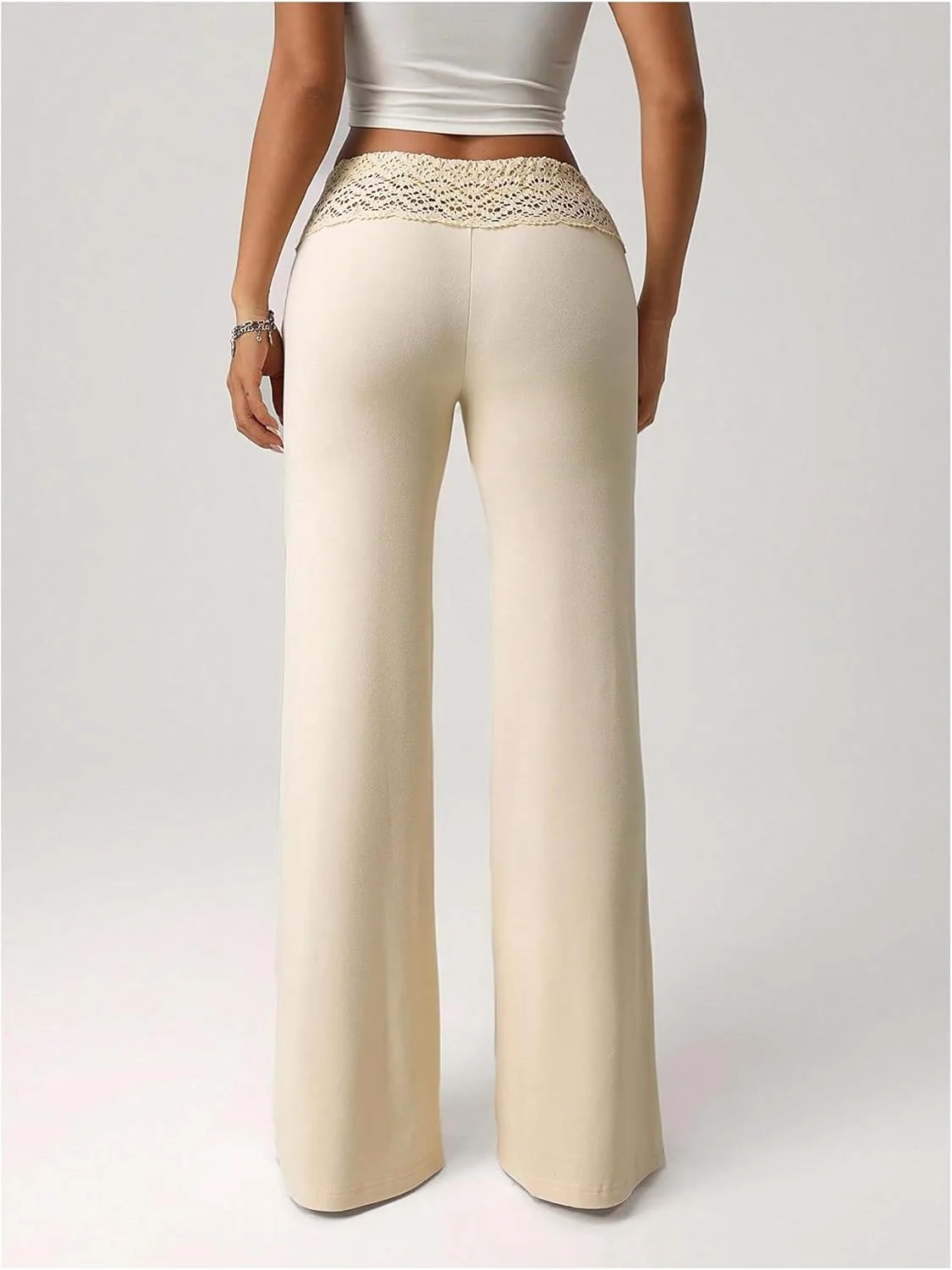 شلوار بافتنی زنانه Verduza، مدل راحتی، راسته و بلند