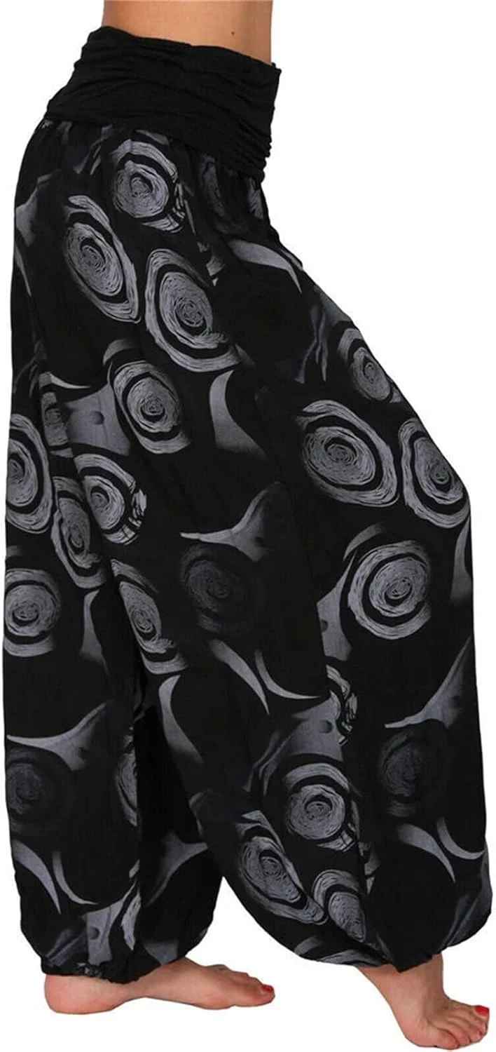 VFEDDDF شلوار زنانه تابستانی مدل حارم، کمر بلند، گل رز قرمز، مناسب یوگا، سایز بزرگ تا 5XL، لباس ورزشی خنک و بزرگ (Hortel,L) VFEDDDF شلوار زنانه تابستانی مدل حارم، کمر بلند، گل رز قرمز، مناسب یوگا، سایز بزرگ تا 5XL، لباس ورزشی خنک و بزرگ (Hortel,L)