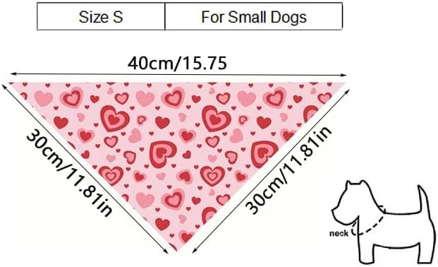 ست 2 عددی دستمال گردن سگ طرح روز ولنتاین مناسب سگ و گربه های سایز متوسط و بزرگ (مدل 1) ست 2 عددی دستمال گردن سگ طرح روز ولنتاین مناسب سگ و گربه های سایز متوسط و بزرگ (مدل 1)