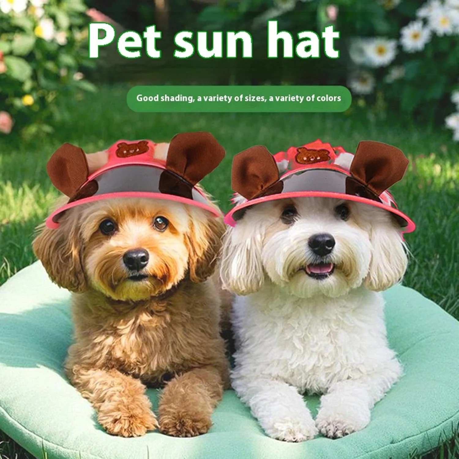 کلاه آفتابگیر حیوانات خانگی | کلاه های بیرونی بچه گربه | کلاه های ضد آفتاب قابل تنظیم حیوانات خانگی برای سگ های کوچک و متوسط ​​سایز مناسب برای مسافرت و کوهنوردی در فضای باز