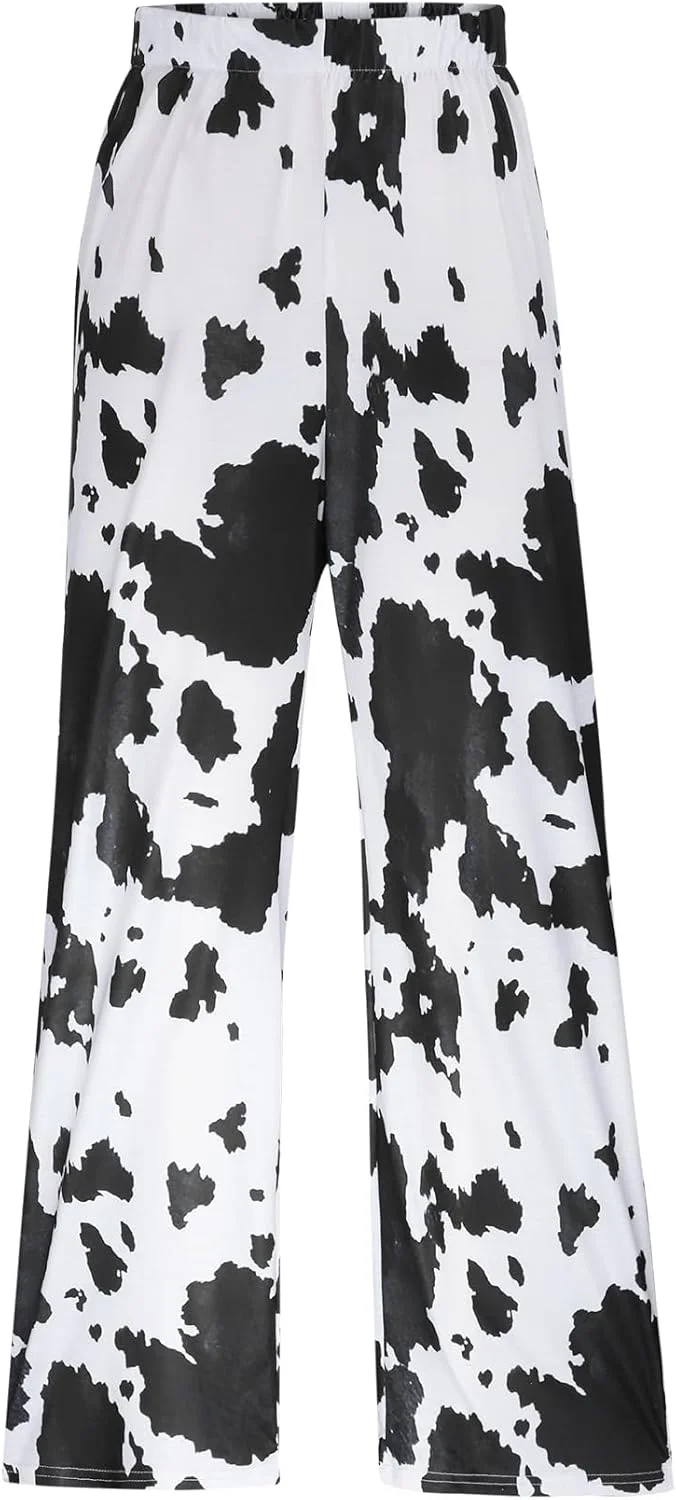 شلوار زنانه گشاد با پاچه های پهن، طرح گاوی شیک، مناسب استفاده روزمره و فعالیت های بیرون از خانه شلوار زنانه گشاد با پاچه های پهن، طرح گاوی شیک، مناسب استفاده روزمره و فعالیت های بیرون از خانه