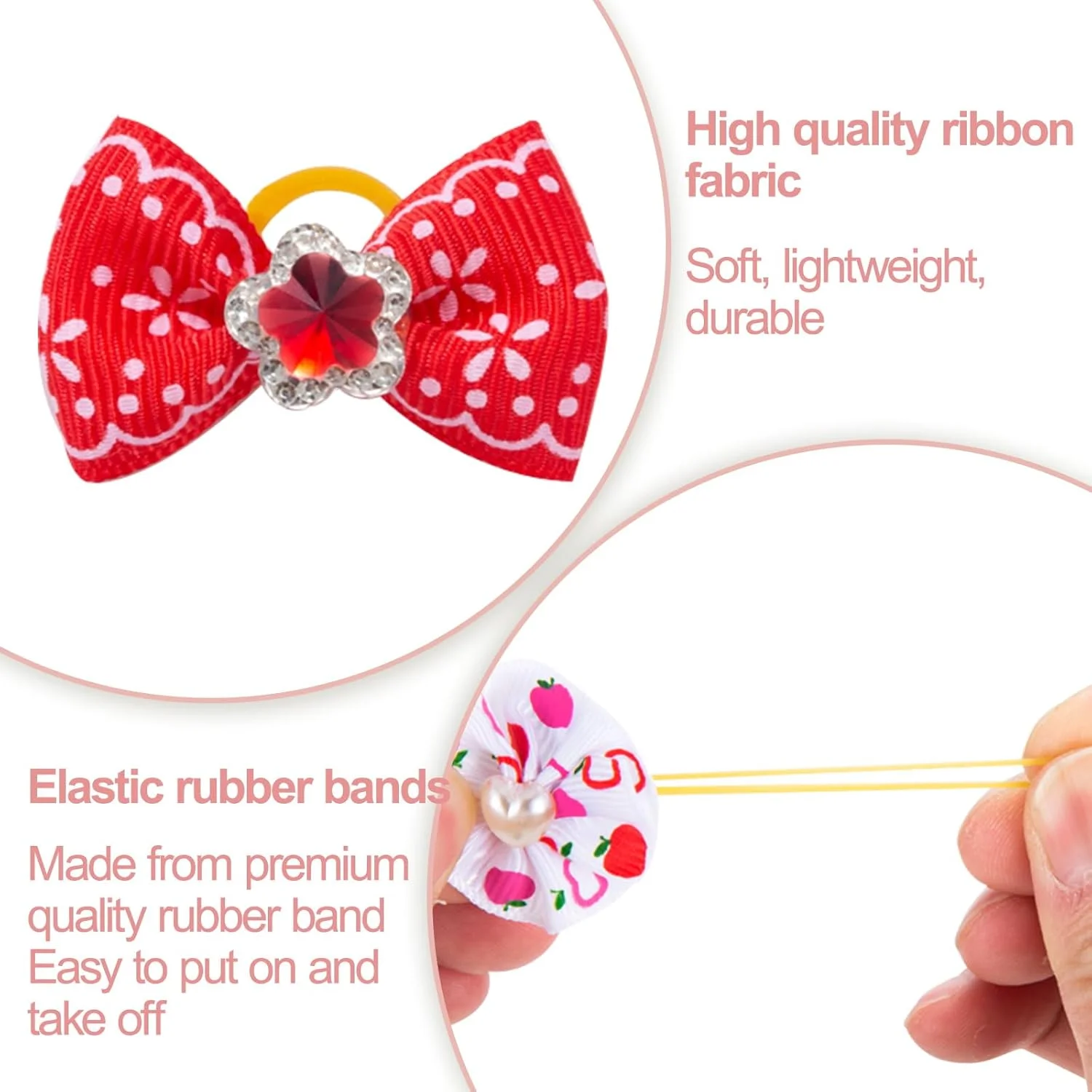 بسته 50 عددی لوازم جانبی مو برای سگ و گربه - رنگ های متنوع بسته 50 عددی لوازم جانبی مو برای سگ و گربه - رنگ های متنوع