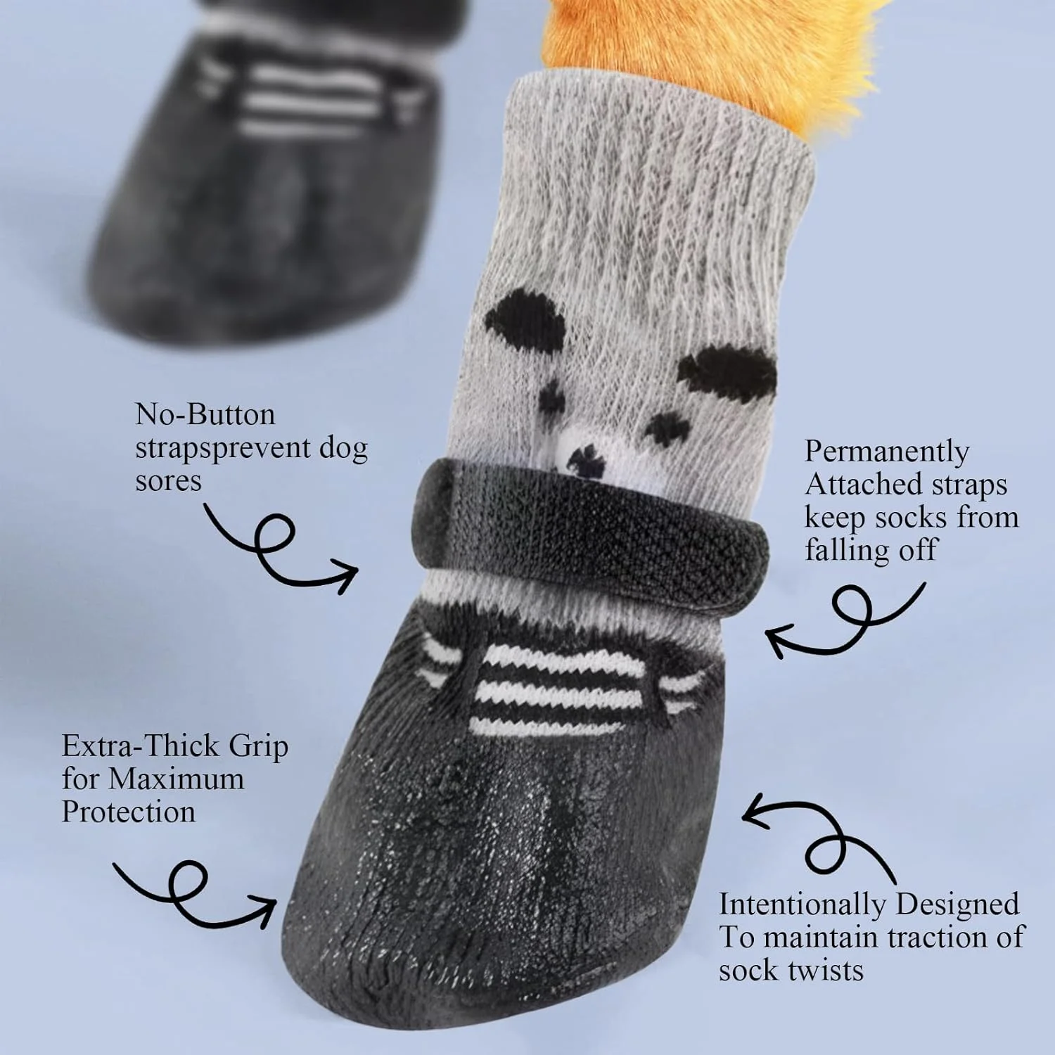 دو جفت جوراب سگ، کفش سگ، جوراب سگ ضد لغزش، کفش محافظ پنجه، کفش سگ مناسب فضای باز، کفش سگ مناسب زمستان، کفش برای سگ ها، جوراب سگ محافظت در برابر نشت دو جفت جوراب سگ، کفش سگ، جوراب سگ ضد لغزش، کفش محافظ پنجه، کفش سگ مناسب فضای باز، کفش سگ مناسب زمستان، کفش برای سگ ها، جوراب سگ محافظت در برابر نشت
