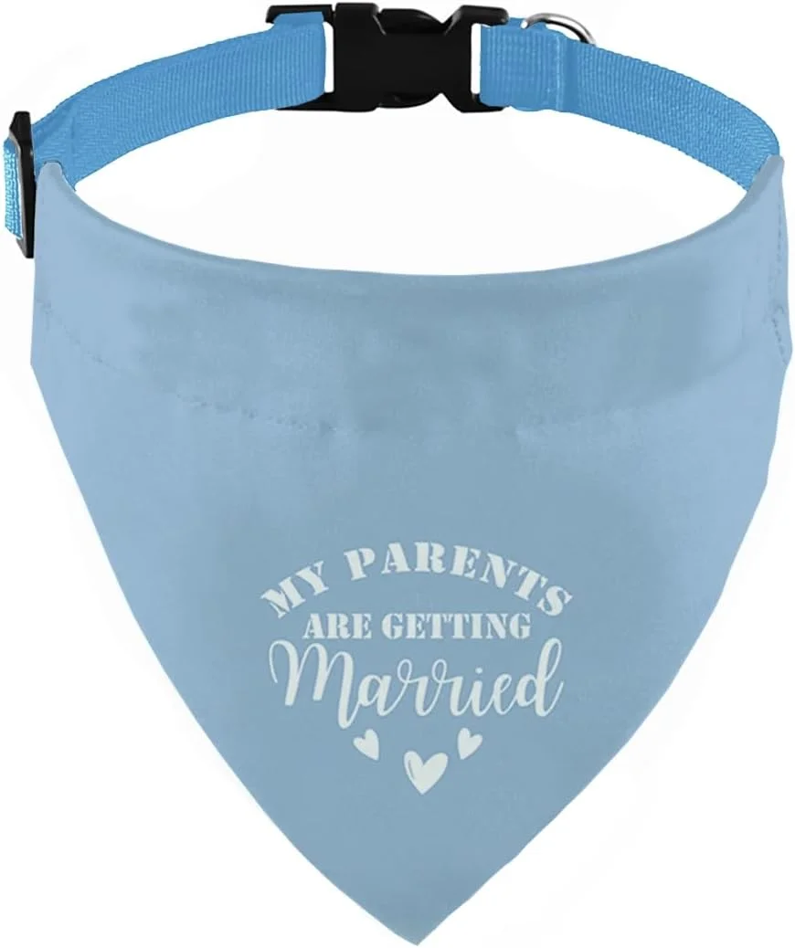 دستمال گردن سگ با سگک قابل تنظیم با طرح «والدین من دارند ازدواج میکنند»، دستمال گردن سگ برای اعلام عروسی، قلاده حیوانات خانگی قابل تنظیم با سگک رهاسازی سریع برای حیوانات خانگی کوچک، متوسط و بزرگ (آبی) دستمال گردن سگ با سگک قابل تنظیم با طرح «والدین من دارند ازدواج میکنند»، دستمال گردن سگ برای اعلام عروسی، قلاده حیوانات خانگی قابل تنظیم با سگک رهاسازی سریع برای حیوانات خانگی کوچک، متوسط و بزرگ (آبی)