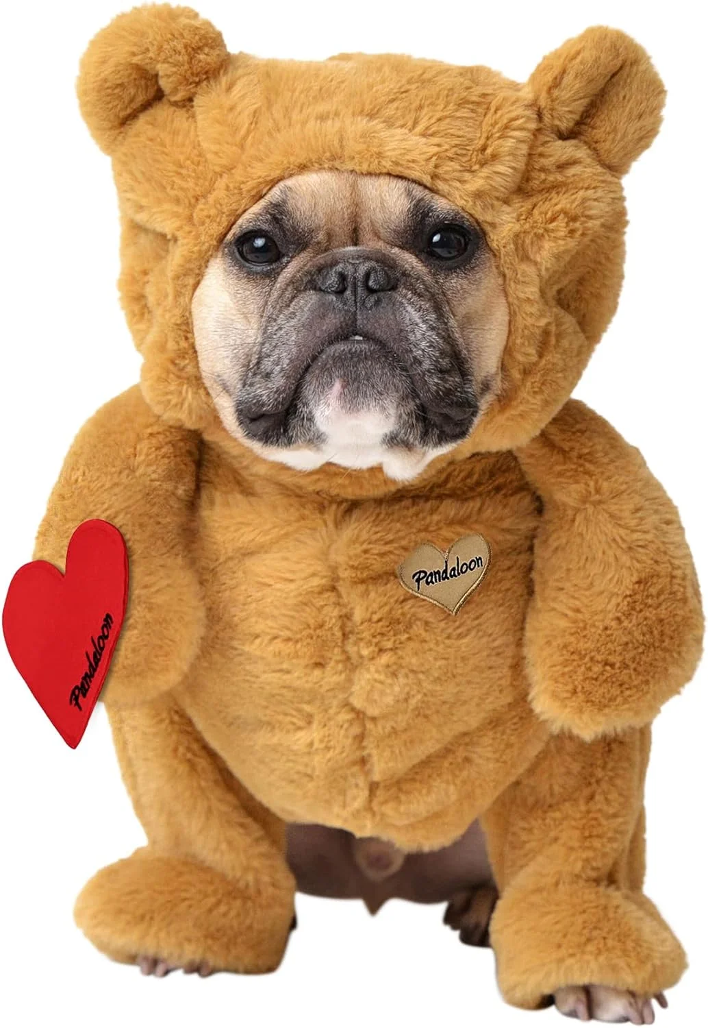 ست لباس سگ و حیوانات خانگی Pandaloon - خرس عروسکی متحرک با دست ها (خرسی، سایز 3 (قد 43-48 سانتی متر از بالای سر، دور سینه <56 سانتی متر)) ست لباس سگ و حیوانات خانگی Pandaloon - خرس عروسکی متحرک با دست ها (خرسی، سایز 3 (قد 43-48 سانتی متر از بالای سر، دور سینه <56 سانتی متر))