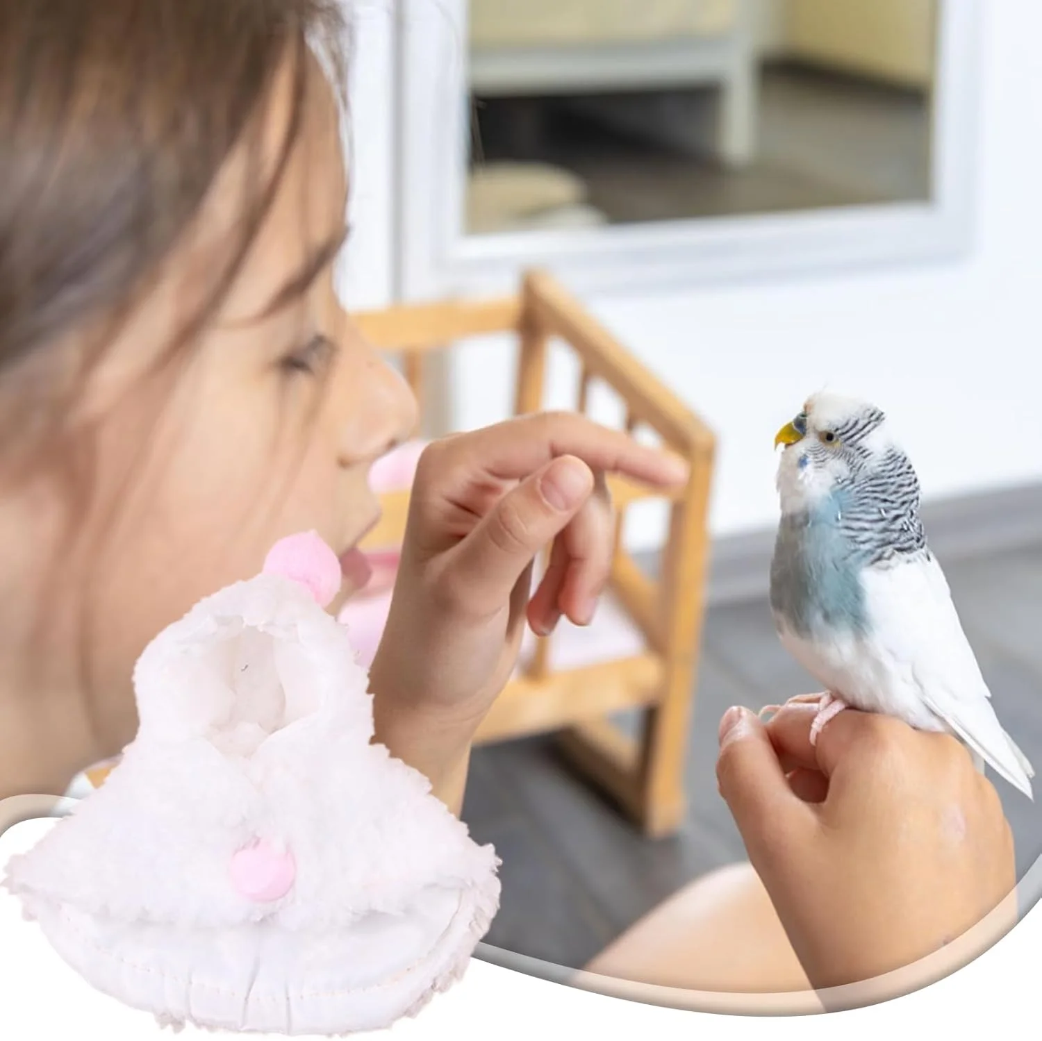 شنل گرم طوطی - شنل گرم پرنده پارچه ای مخمل خواب دار طوطی | لباس مبدل عکس زمستانی برای مینا و کانور شنل گرم طوطی - شنل گرم پرنده پارچه ای مخمل خواب دار طوطی | لباس مبدل عکس زمستانی برای مینا و کانور