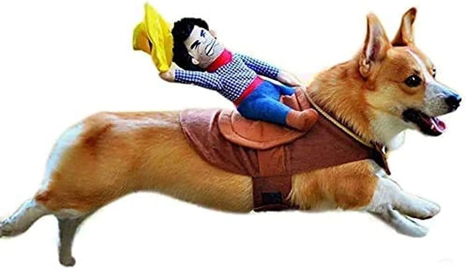 لباس سگ و گربه طرح کابوی بامزه و نرم، مناسب مهمانی و هالووین، مدل LOWH031