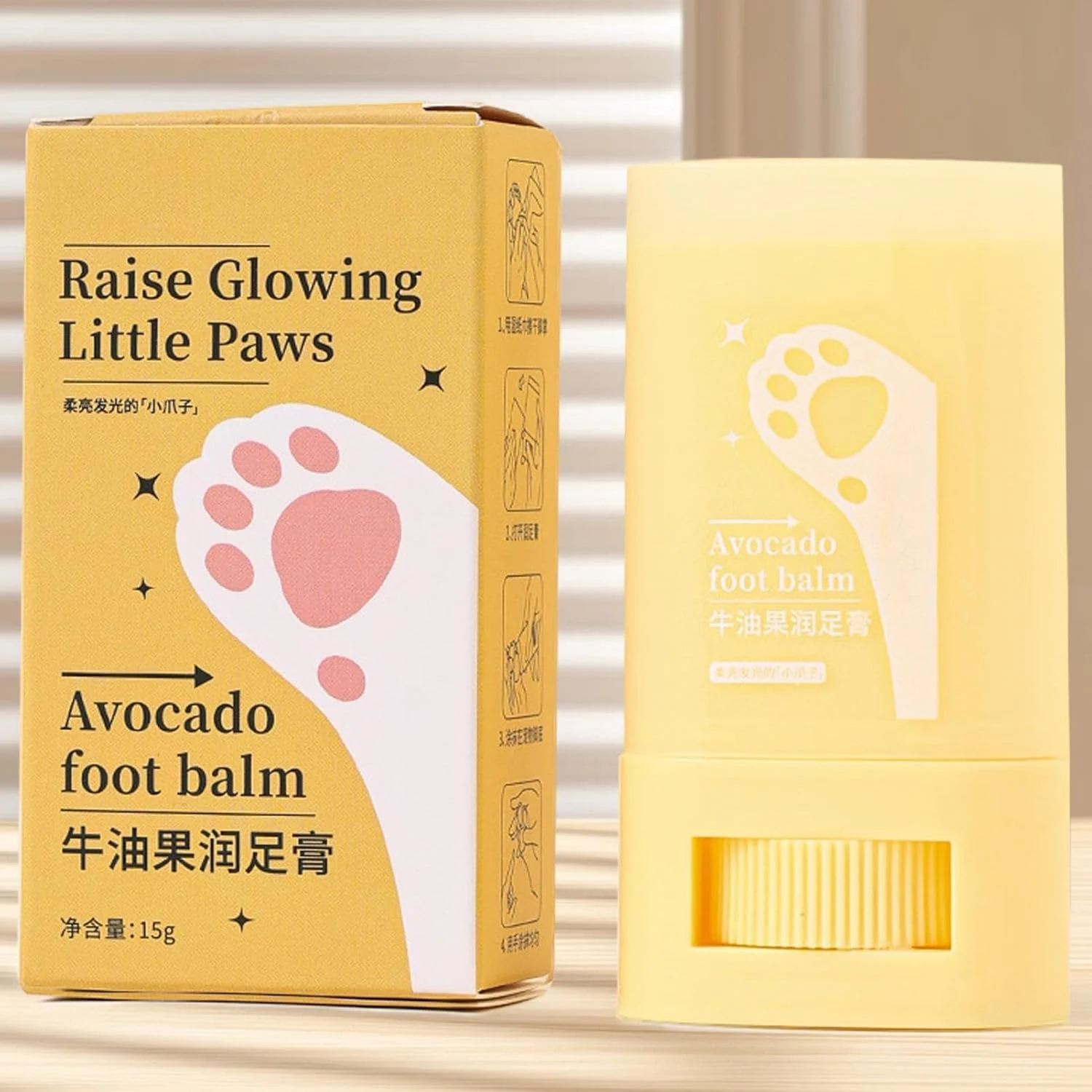 بالم پنجه سگ - بالم گربه برای پنجه 15 گرم - مرطوب کننده پنجه گربه، بالم سگ برای پنجه و بینی، بالم استیک ارگانیک بینی و پنجه سگ و گربه، لوازم حیوانات خانگی