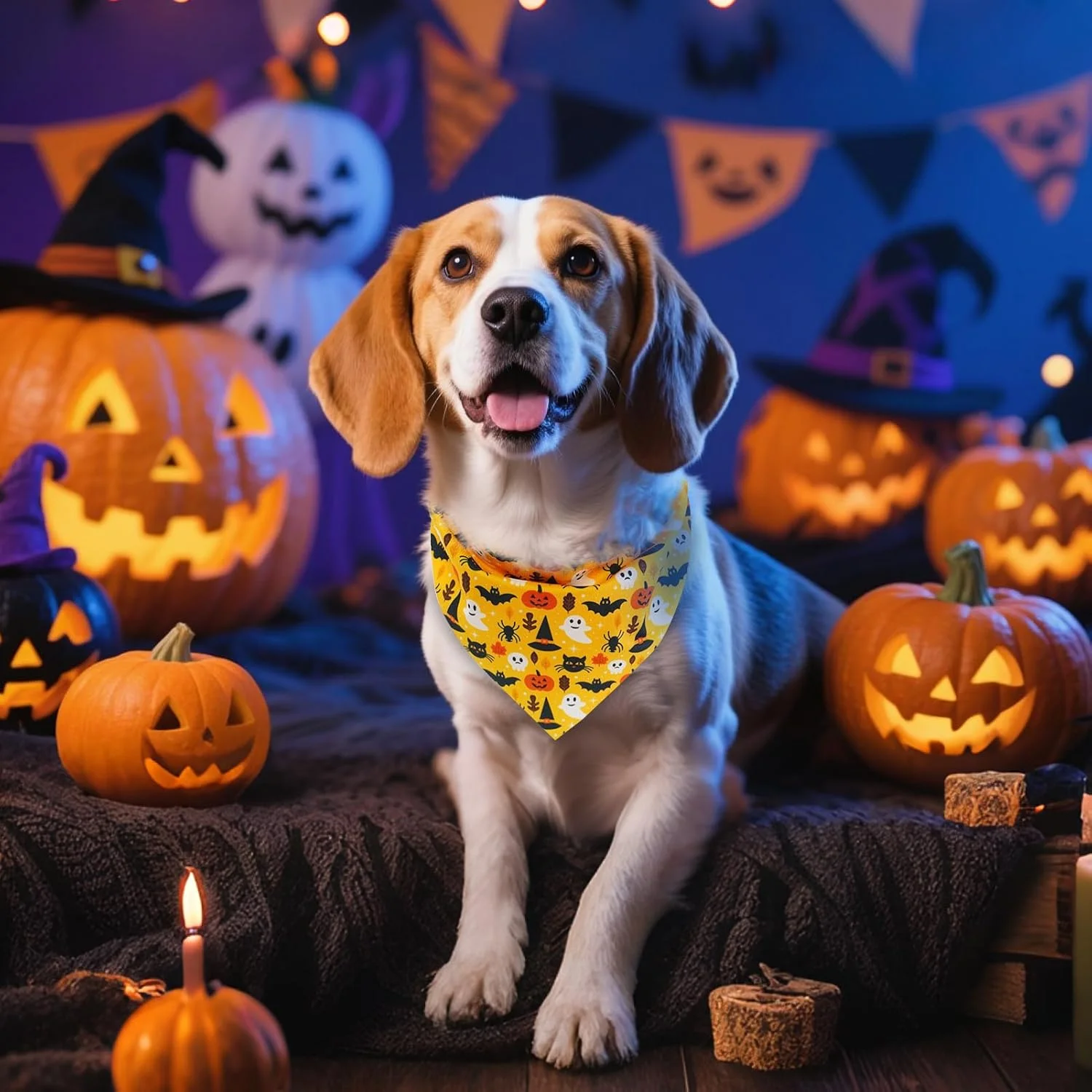 بسته 10 عددی دستمال گردن سگ PAWCHIE، روسری مثلثی حیوانات خانگی طرح چهارخانه مناسب سگ و گربه کوچک، متوسط و بزرگ، بسته عمده برای استفاده روزانه در پاییز و زمستان، لوازم جانبی هالووین، روز شکرگزاری و کریسمس