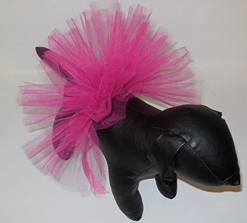 دامن توتو توری صورتی خوشرنگ دست ساز برای سگ های سایز متوسط