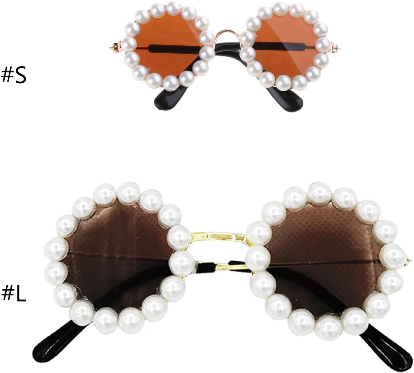 سگ ها مروارید سگ ها لوازم عکس حیوانات خانگی مهمانی تعطیلات سگ ها لباس عینک عرض 8 سانتی متر/11 سانتی متر