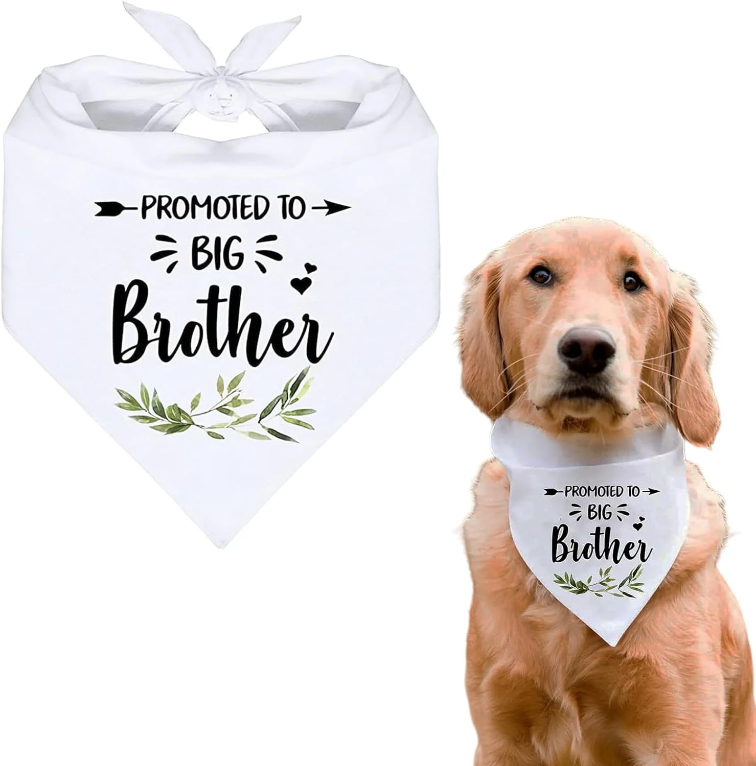 دستمال گردن سگ خانگی - دستمال سه گوش نخی سگ، دستمال سر برادر بزرگ، پیشبند حیوانات خانگی سگ و گربه، لوازم جانبی برای سگ های کوچک و متوسط، هدیه جشن تولد حیوانات خانگی