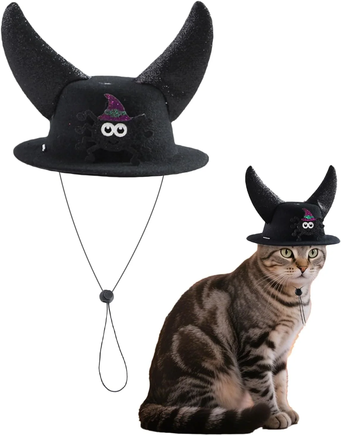 کلاه حیوانات خانگی | کلاه حیوانات خانگی با طرح شاخ - اکسسوری لباس قابل تنظیم برای جشن ها، مهمانی های بالماسکه، مهمانی های فامیلی، تعطیلات و نمایش های صحنه ای