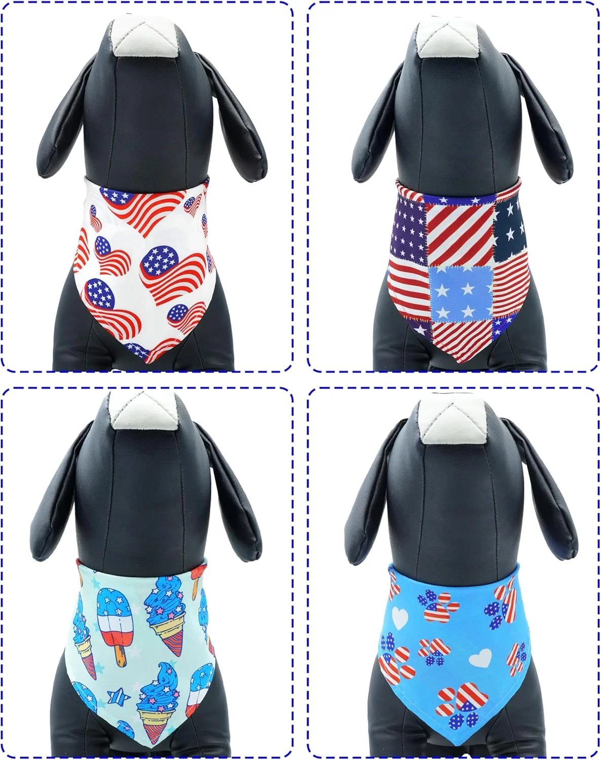 پک 50 عددی دستمال گردن سگ طرح پرچم آمریکا، قابل شستشو، طرح ستاره و راه راه، پیشبند مثلثی، مناسب سگ و گربه، لوازم آرایش حیوانات خانگی دخترانه و پسرانه پک 50 عددی دستمال گردن سگ طرح پرچم آمریکا، قابل شستشو، طرح ستاره و راه راه، پیشبند مثلثی، مناسب سگ و گربه، لوازم آرایش حیوانات خانگی دخترانه و پسرانه