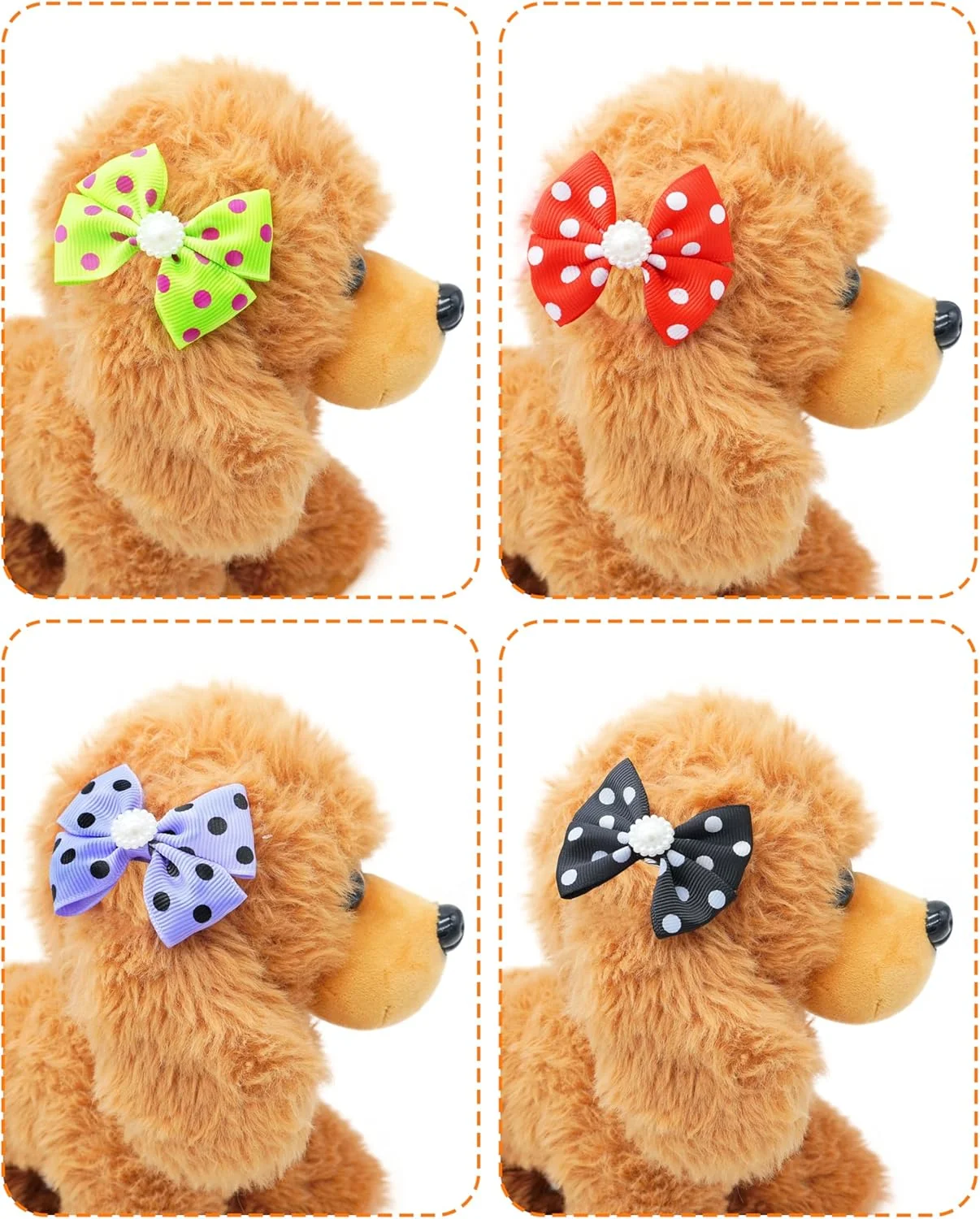 پت شو 20 عدد پاپیون مو سگ خالدار با گیره انبری برای سگ های کوچک و متوسط، گیره مو پاپیونی، لوازم آرایش موی گربه، توله سگ یورکشایر، لوازم جانبی موی نگین دار برای جشن تولد پت شو 20 عدد پاپیون مو سگ خالدار با گیره انبری برای سگ های کوچک و متوسط، گیره مو پاپیونی، لوازم آرایش موی گربه، توله سگ یورکشایر، لوازم جانبی موی نگین دار برای جشن تولد