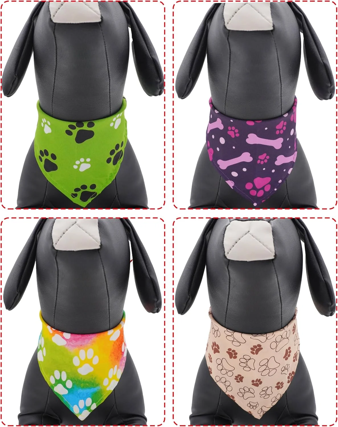 بسته 50 عددی دستمال گردن سگ با طرح پنجه حیوانات خانگی، مناسب سگ های کوچک، قابل شستشو، پیشبند مثلثی سگ و گربه، ست دستمال سر، لوازم جانبی نظافت حیوانات خانگی بسته 50 عددی دستمال گردن سگ با طرح پنجه حیوانات خانگی، مناسب سگ های کوچک، قابل شستشو، پیشبند مثلثی سگ و گربه، ست دستمال سر، لوازم جانبی نظافت حیوانات خانگی