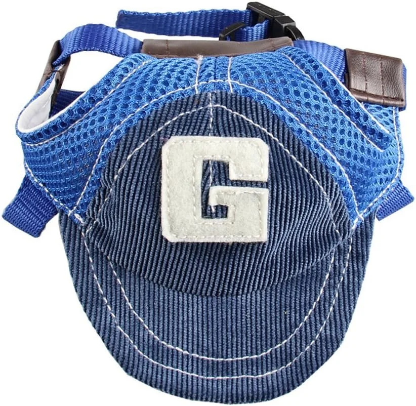 (سایز متوسط، آبی) - کلاه بیسبالی سگ خانگی، کلاه ورزشی - کلاه آفتابی محافظت در برابر آفتاب تابستانی برای سگ های کوچک، متوسط و بزرگ