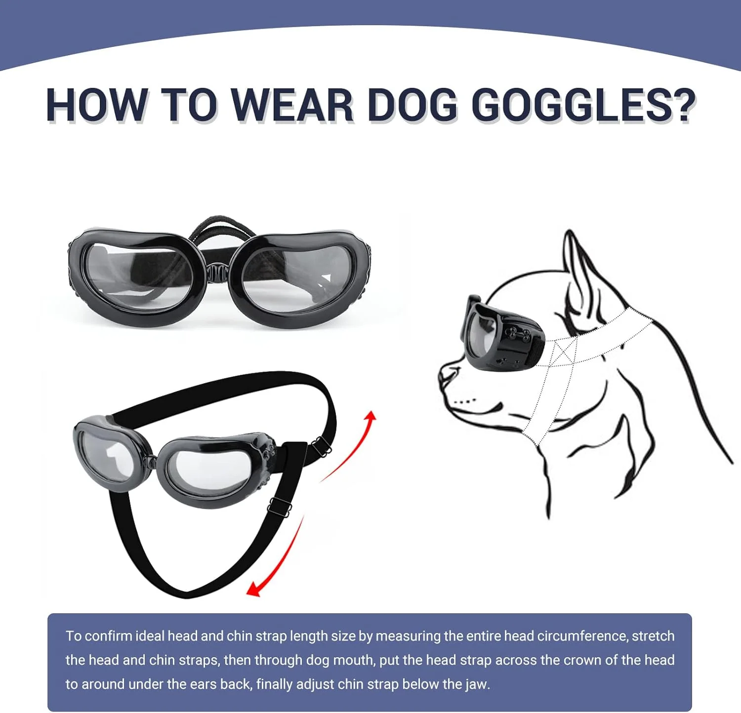 عینک آفتابی سگ PETLESO برای نژادهای کوچک، عینک محافظ چشم سگ برای سگ های کوچک مناسب برای رانندگی و فعالیت های خارج از منزل، لنز شفاف