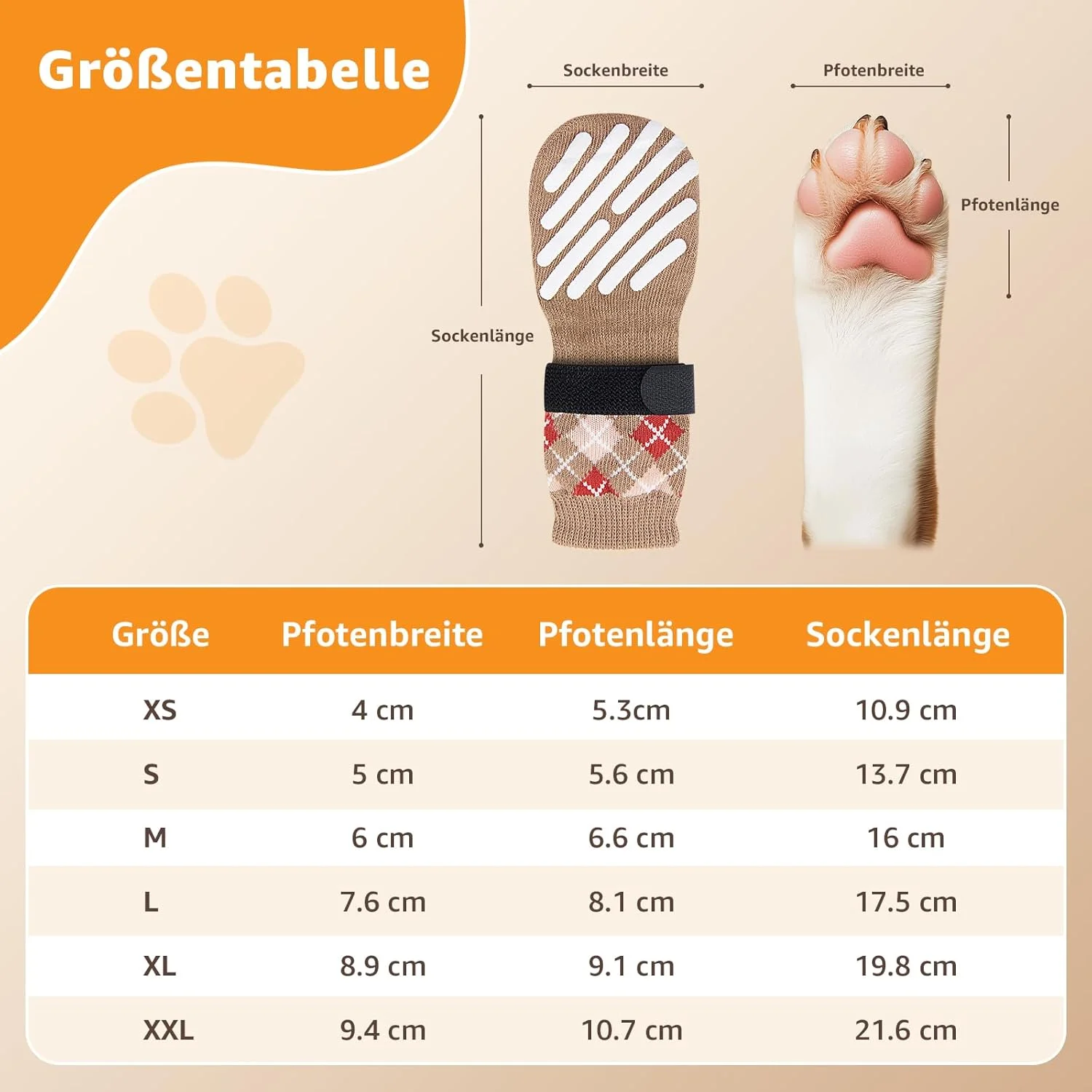 جوراب سگ محافظ پنجه PICK FOR LIFE بسته 4 عددی، جوراب ضد لغزش سگ با بست چسبی برای سطوح سخت داخلی، جوراب برای سگ های کوچک، متوسط و بزرگ