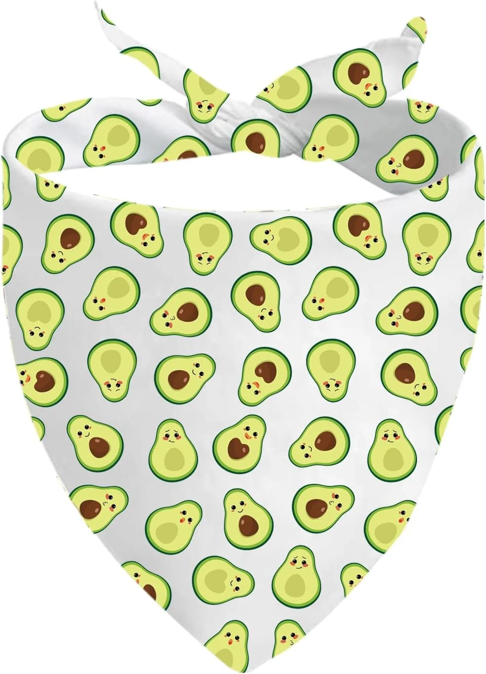 دستمال گردن سگ طرح آووکادو سبز رنگ مدل آووکادو D