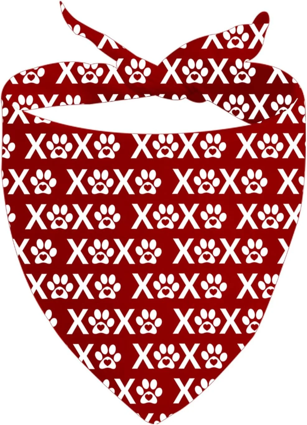 یک عدد دستمال گردن سگ مثلثی طرح روز ولنتاین، هدیه ای برای مادر سگ (مثلثی طرح ولنتاین D)
