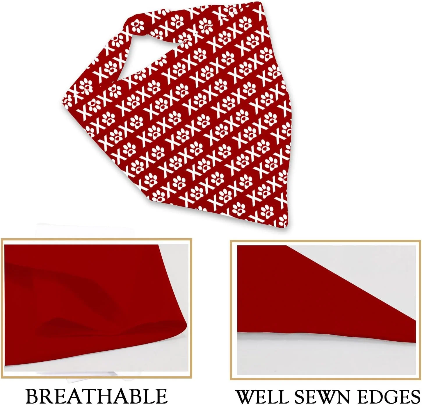 یک عدد دستمال گردن سگ مثلثی طرح روز ولنتاین، هدیه ای برای مادر سگ (مثلثی طرح ولنتاین D)