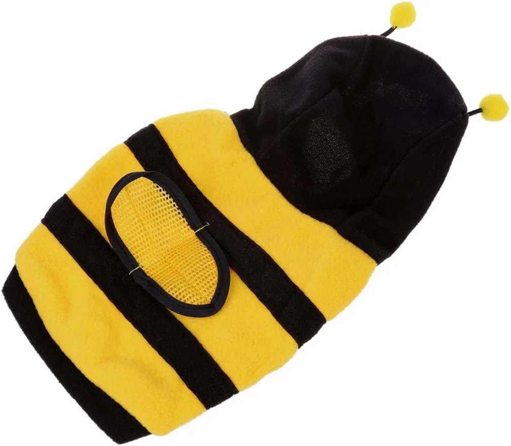 هودی گرم و پولیشی طرح زنبوری برای سگ و توله سگ، ژاکت و لباس بیرونی، سایز S