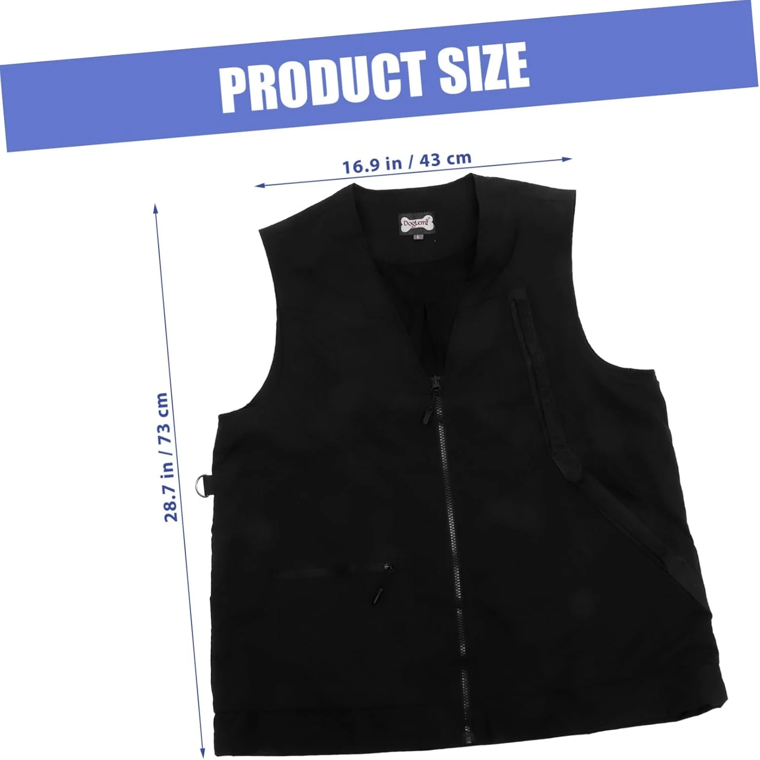 جلیقه آموزش سگ پا پت پاپ: جلیقه مربی سگ با جیب و حلقه D، مناسب برای آموزش