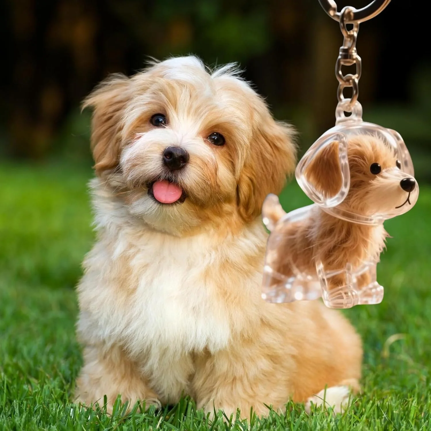 جاکلیدی جمع کننده موی حیوانات خانگی طرح سگ، جعبه نگهداری یادگاری برای صاحبان سگ و گربه