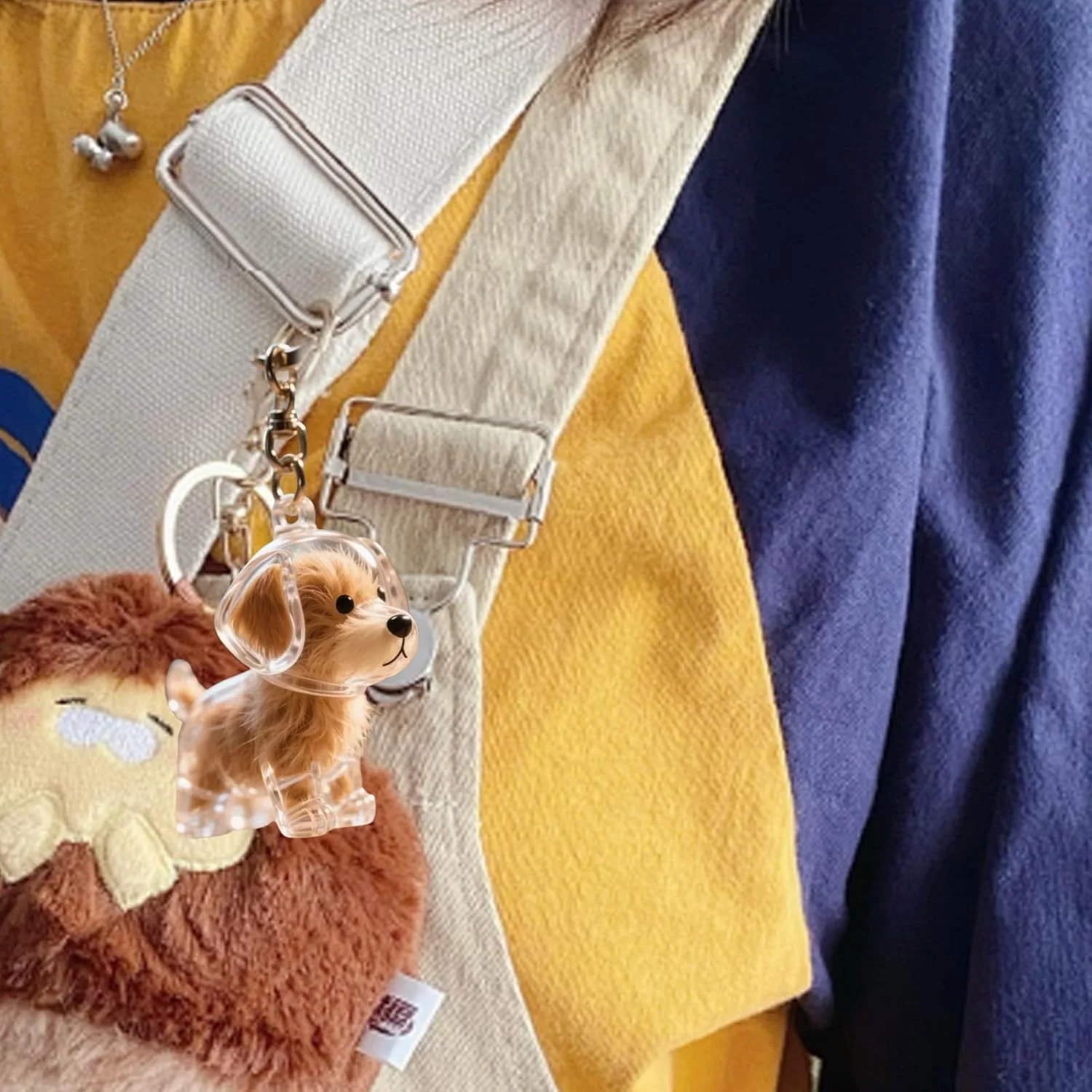 جا کلیدی جمع کننده موی حیوانات خانگی طرح سگ کوچک، مناسب برای صاحبان سگ و گربه، جعبه نگهداری مو، یادگاری و آویز کیف