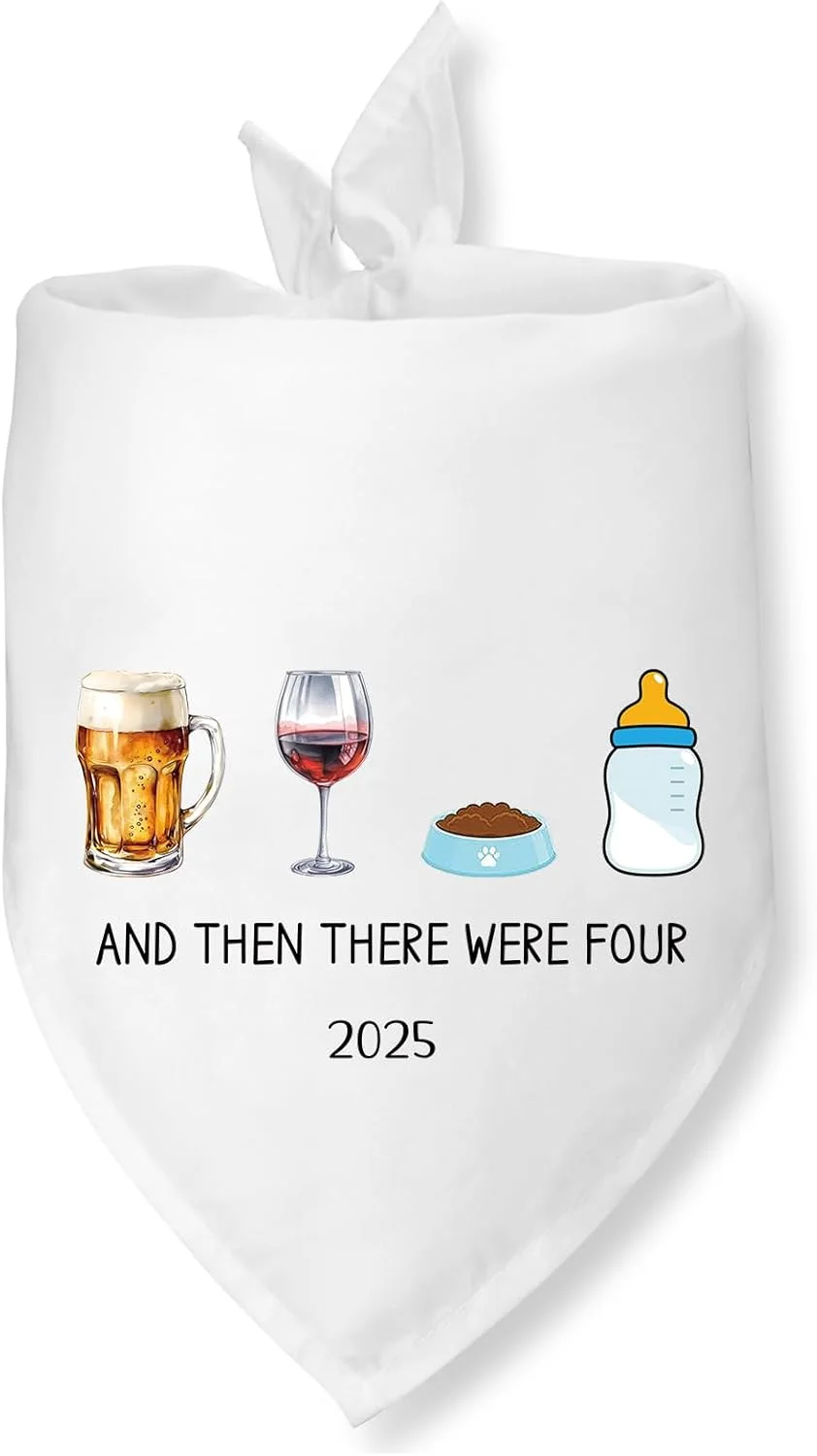 دستمال گردن سگ با طرح اعلام بارداری 2025، دستمال گردن حیوانات خانگی برای اعلام جنسیت نوزاد، شال حیوانات خانگی برای سگ ها و گربه های کوچک و متوسط