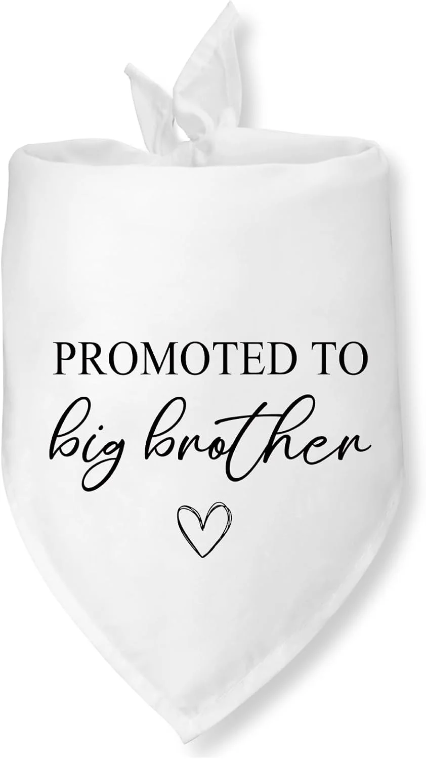 دستمال گردن سگ برای اعلام خبر برادر بزرگتر شدن، اعلام بارداری، تعیین جنسیت، شال حیوانات خانگی برای سگ ها و گربه های کوچک و متوسط